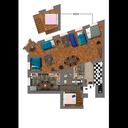 Apartment New Walnuttree Double 12 Pers Budapest